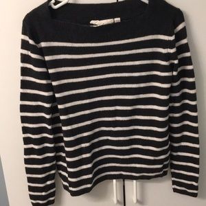 H&M Striped Dark Gray Sweater